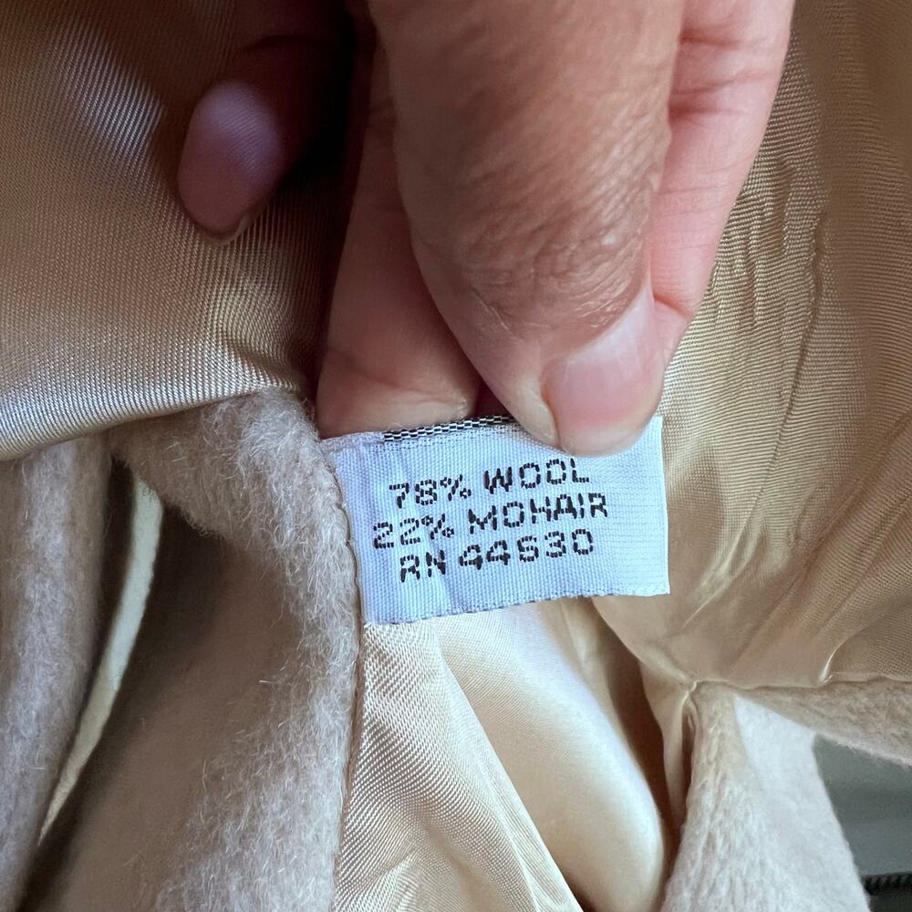 Vintage Albert Nipon Wool & Mohair Cream Ivory Ja… - image 3